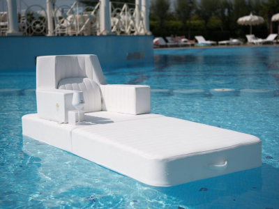 Кресло плавающее TRONA Trona Luxury экокожа белый Фото 1