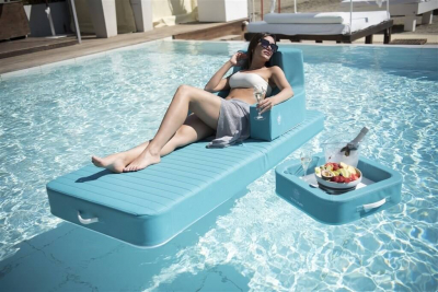 Кресло плавающее TRONA Trona Luxury экокожа белый Фото 14