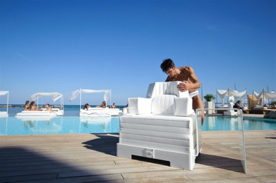 Кресло плавающее TRONA Trona Luxury экокожа белый Фото 16