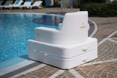 Кресло плавающее TRONA Trona Luxury экокожа белый Фото 18