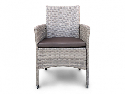 Комплект плетеной мебели Astella Furniture Мирамар сталь, искусственный ротанг, ткань бежевый, коричневый Фото 5