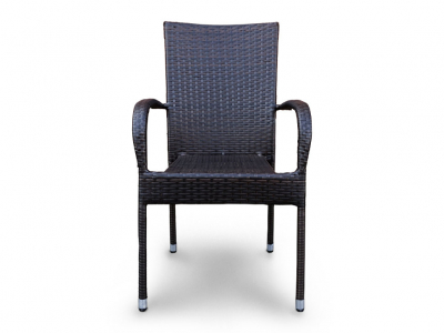 Комплект плетеной мебели Astella Furniture Турин сталь, искусственный ротанг, ткань коричневый Фото 4