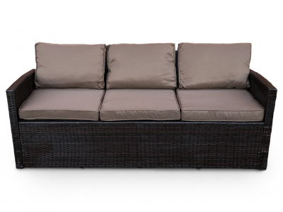 Комплект плетеной мебели Astella Furniture Турин сталь, искусственный ротанг, ткань коричневый Фото 2