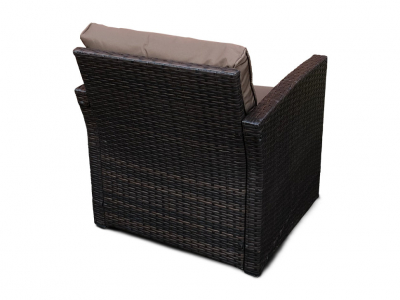Комплект плетеной мебели Astella Furniture Компани сталь, искусственный ротанг, ткань коричневый Фото 5
