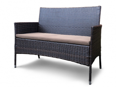 Комплект плетеной мебели Astella Furniture Ария сталь, искусственный ротанг, ткань коричневый Фото 4