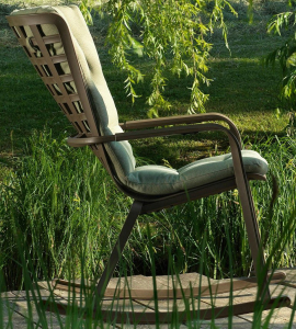 Кресло-качалка пластиковое с подушкой Nardi Folio стеклопластик, акрил тортора, зеленый Фото 8