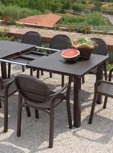 Кресло пластиковое Nardi Gardenia полипропилен кофе Фото 4