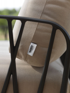 Кресло пластиковое с подушками Nardi Komodo Poltrona стеклопластик, TECH антрацит, панама Фото 4