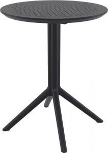 Стол пластиковый складной Siesta Contract Sky Folding Table Ø60 сталь, пластик черный Фото 8