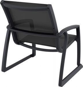 Кресло пластиковое Siesta Contract Pacific Lounge стеклопластик, батилин черный Фото 8