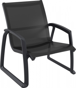 Кресло пластиковое Siesta Contract Pacific Lounge стеклопластик, батилин черный Фото 1
