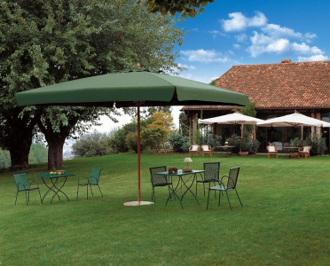 Зонт профессиональный 3.5х3.5 м Scolaro Palladio Standard дерево ироко, акрил натуральный, слоновая кость Фото 24