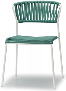 Стул плетеный Scab Design Lisa Filo сталь, роуп лен, ментоловый Фото 1