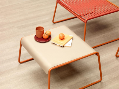Столик кофейный Scab Design Lisa Lounge Side Table сталь, металл терракотовый, тортора Фото 4