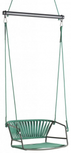 Качели плетеные Scab Design Lisa Swing сталь, морской канат антрацит, ментоловый Фото 1
