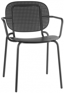 Кресло металлическое Scab Design Si-Si Dots сталь антрацит Фото 1