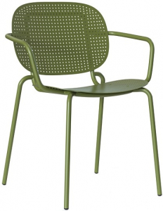 Кресло металлическое Scab Design Si-Si Dots сталь оливковый Фото 1