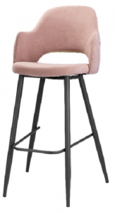 Кресло барное с обивкой Likom Комфорт 18-14а металл, велюр Фото 5