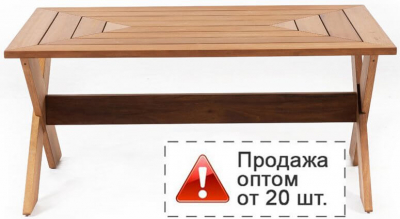 Столик деревянный кофейный WArt Cross L OS ироко Фото 1