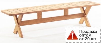 Скамейка деревянная WArt Focus Bench 200 ироко Фото 1