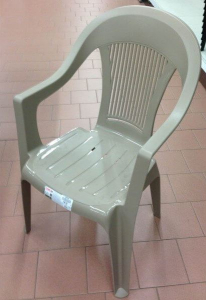 Кресло пластиковое SCAB GIARDINO Elegant Scratchproof Monobloc пластик тортора Фото 2