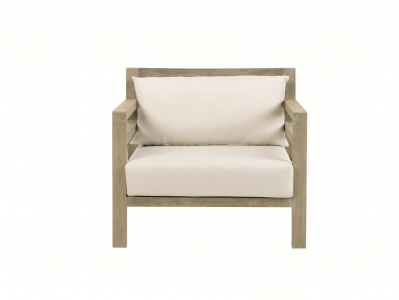 Кресло деревянное с подушками Ethimo Costes тик, акрил натуральный, белый Фото 21