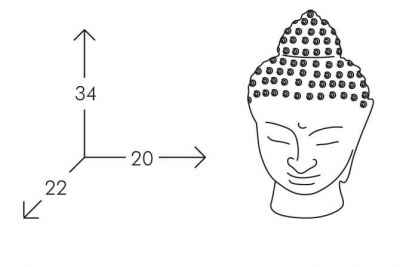 Светильник пластиковый настольный Будда SLIDE Buddha Lighting полиэтилен белый Фото 2