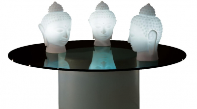 Светильник пластиковый настольный Будда SLIDE Buddha Lighting полиэтилен белый Фото 11