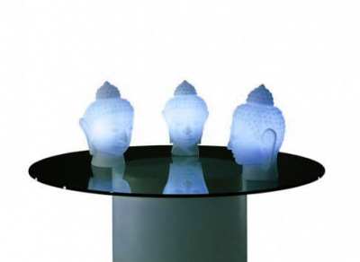 Светильник пластиковый настольный Будда SLIDE Buddha Lighting полиэтилен голубой Фото 6