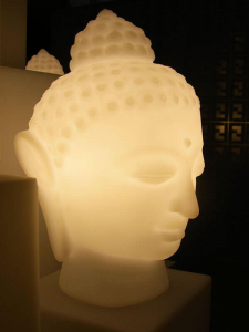 Светильник пластиковый настольный Будда SLIDE Buddha Lighting полиэтилен желтый Фото 4