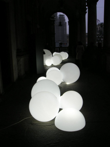 Светильник пластиковый Полусфера SLIDE 1/2 Globo 40 Lighting IN полиэтилен белый Фото 5