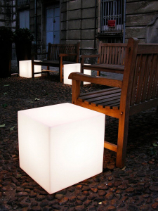 Светильник пластиковый Куб SLIDE Cubo 75 Lighting IN полиэтилен белый Фото 6