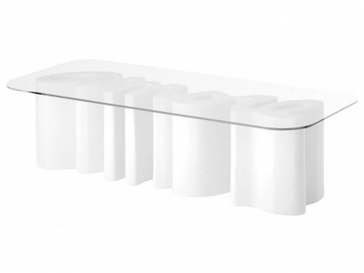 Стол пластиковый кофейный SLIDE Amore Table Standard полиэтилен, закаленное стекло Фото 10
