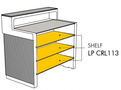 Полка HPL для барной стойки SLIDE Cordiale Shelf компакт-ламинат HPL Фото 3