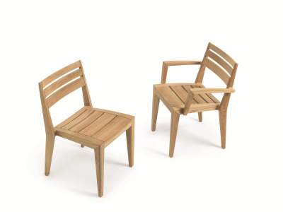 Кресло деревянное Ethimo Ribot тик натуральный Фото 19