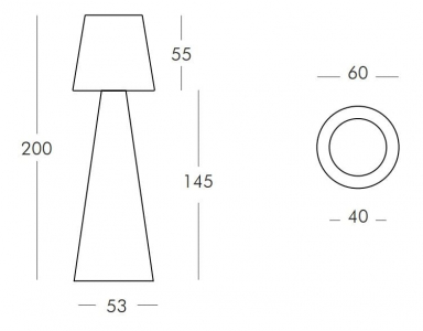Торшер пластиковый уличный SLIDE Pivot Lighting OUT полиэтилен белый Фото 2