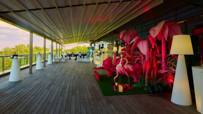 Торшер пластиковый уличный SLIDE Pivot Lighting OUT полиэтилен белый Фото 16