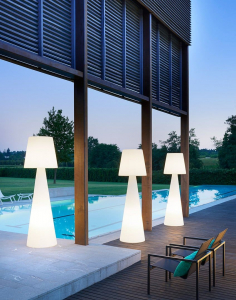 Торшер пластиковый уличный SLIDE Pivot Lighting OUT полиэтилен белый Фото 20