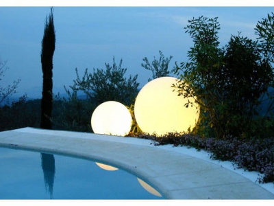 Светильник пластиковый Шар 40 SLIDE Globo Lighting LED полиэтилен белый Фото 6