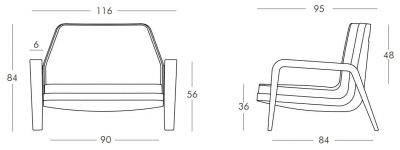 Кресло пластиковое мягкое SLIDE America Standard полиэтилен, полиуретан Фото 2