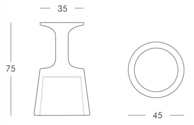 Табурет пластиковый барный SLIDE Drink Standard полиэтилен шафрановый желтый Фото 2