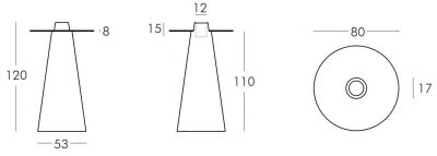 Стол пластиковый барный светящийся SLIDE Peak Lighting полиэтилен, закаленное стекло белый Фото 2