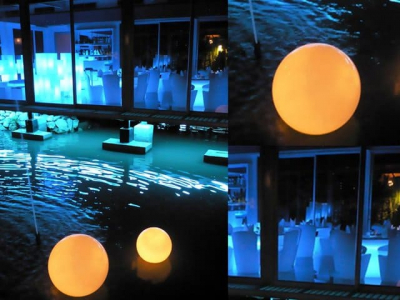 Светильник пластиковый плавающий SLIDE Acquaglobo 50 Lighting LED IP68 полиэтилен белый Фото 7