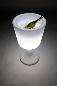 Кулер для бутылок светящийся SLIDE Light Drink полиэтилен белый Фото 9