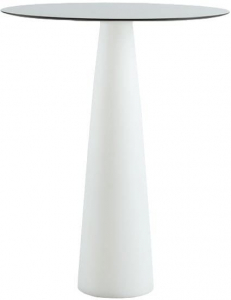 Стол из HPL пластика барный светящийся SLIDE Hopla Lighting полиэтилен, компакт-ламинат HPL белый Фото 1