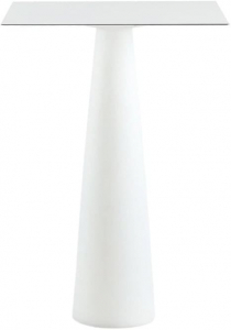 Стол из HPL пластика барный светящийся SLIDE Hopla Lighting полиэтилен, компакт-ламинат HPL белый Фото 1
