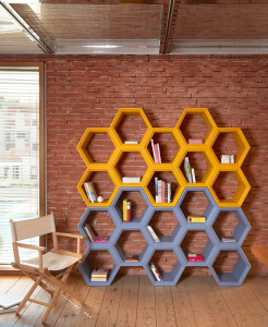 Стеллаж пластиковый книжный SLIDE Hexa Standard полиэтилен Фото 9