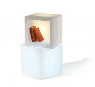Куб открытый пластиковый светящийся SLIDE Open Cube 45 Lighting LED полиэтилен белый Фото 15