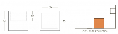 Куб открытый пластиковый SLIDE Open Cube 75 Standard полиэтилен Фото 2