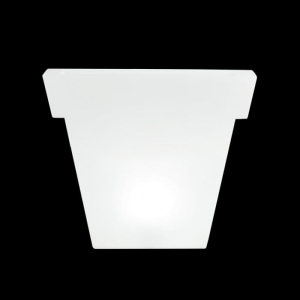 Кашпо пластиковое светящееся SLIDE Il Vaso Lighting полиэтилен белый Фото 4